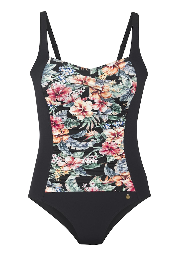 Lascana Badeanzug Black Print
