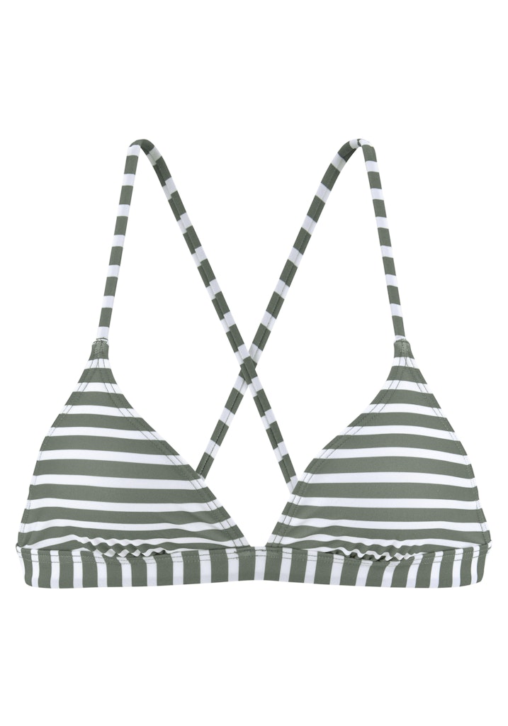 Lascana Bikini Oliv-Stripe