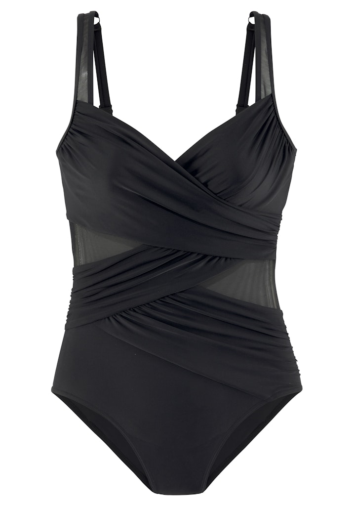 Lascana Badeanzug Black