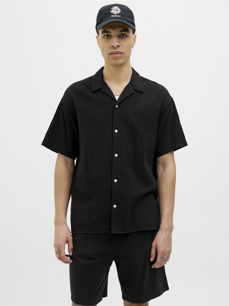 Jack & Jones Herren Hemden lang Black