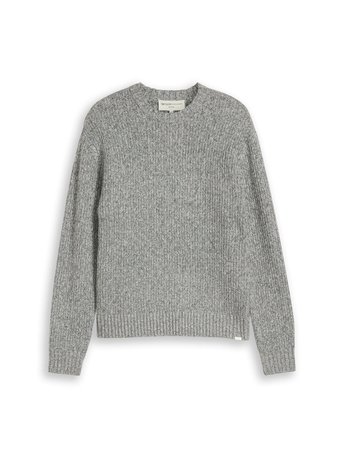 Tom Tailor denim Herren Pullover Grey Black Stru