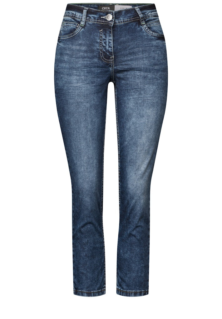 Cecil Damen Hosen  Mid Blue