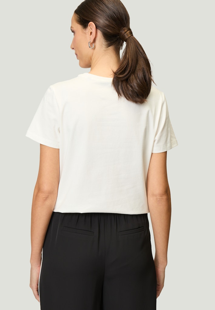 Zero Damen T-Shirts Patch Creamblac