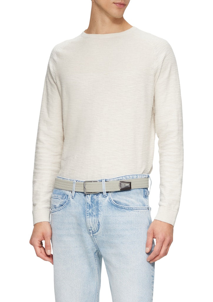 S. Oliver red Herren Gürtel White