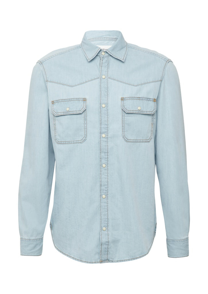 S. Oliver red Herren Hemden lang Blue