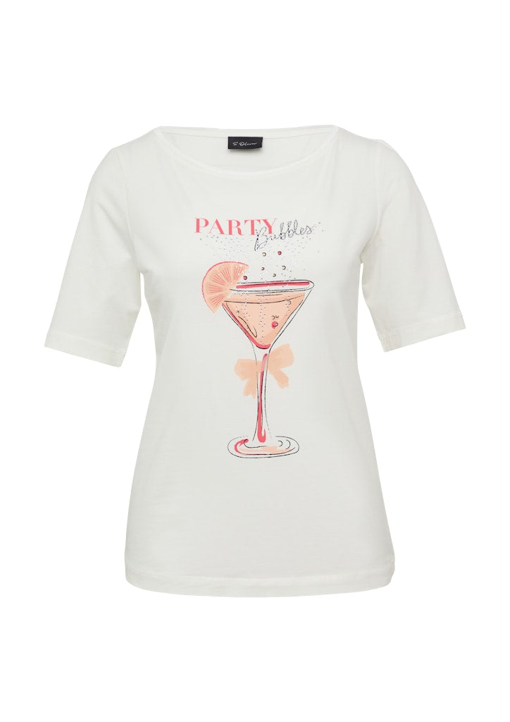 S. Oliver black Damen T-Shirts White