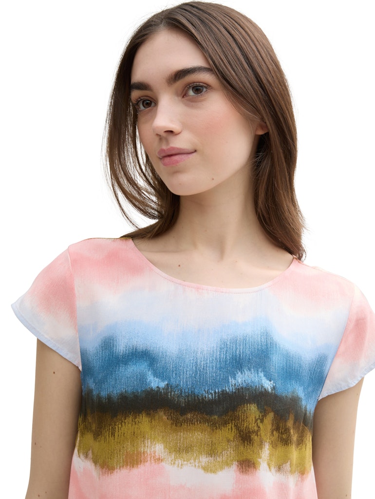 Tom Tailor denim Damen Blusen Watercolor Prin