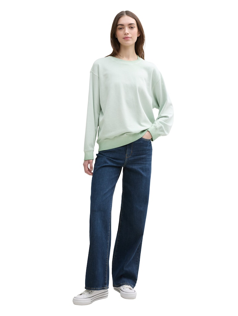 Tom Tailor denim Damen Sweatshirts Fresh Mint Gree