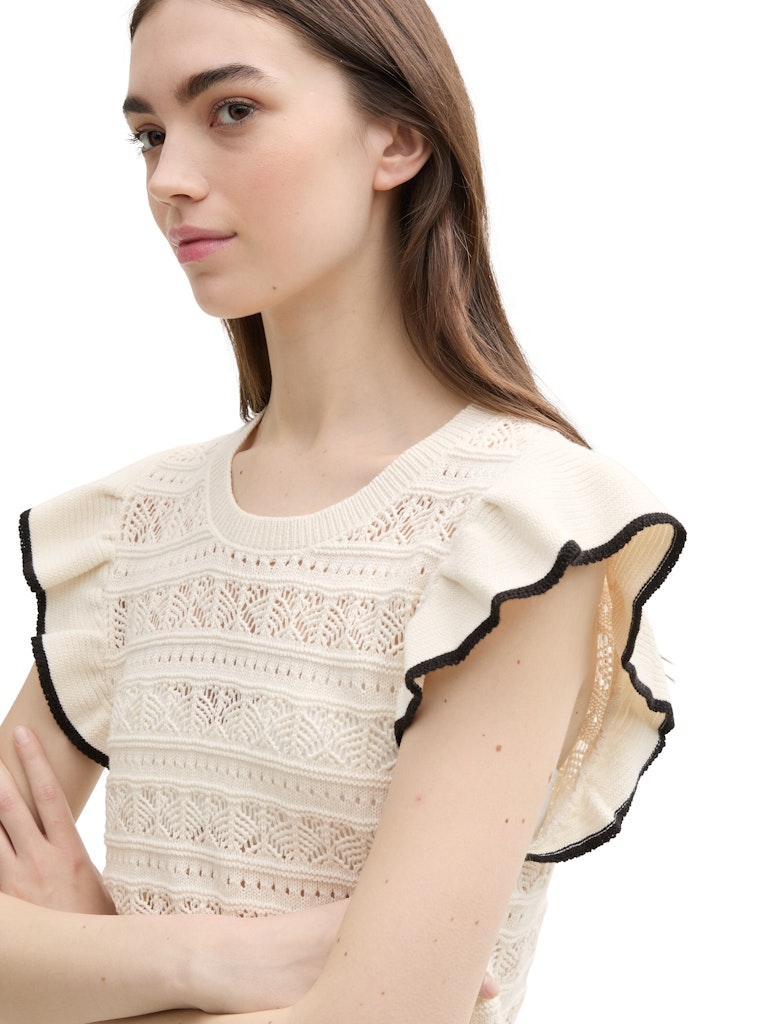 Tom Tailor denim Damen Pullover Off White