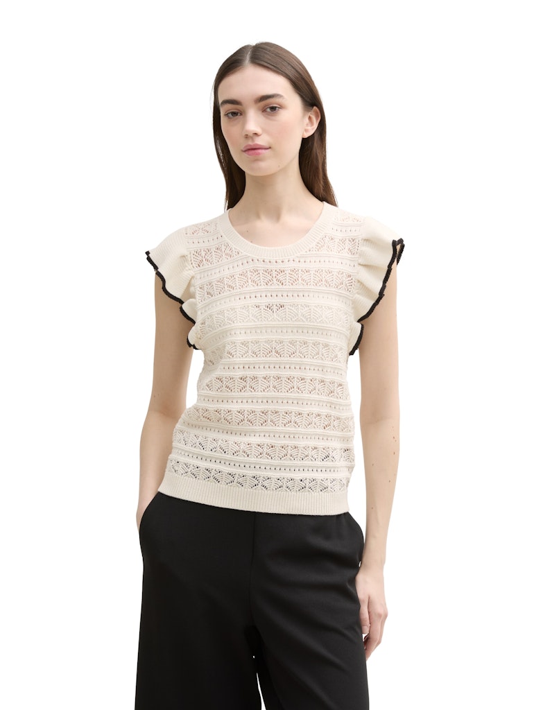 Tom Tailor denim Damen Pullover Off White