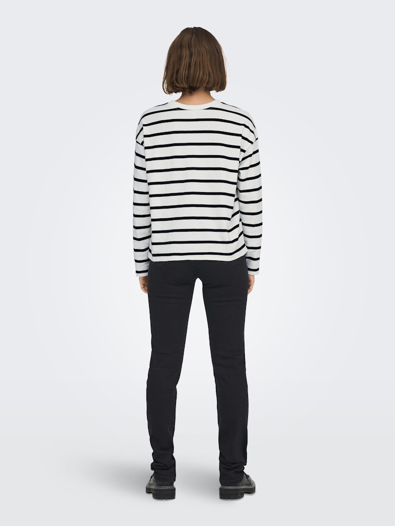 Only Damen T-Shirts Cloud Dancer/Bl