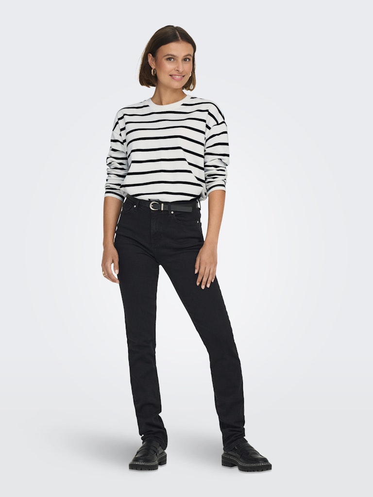 Only Damen T-Shirts Cloud Dancer/Bl