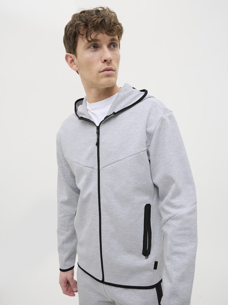 Jack & Jones Herren Sweatjacken Light Grey Mela