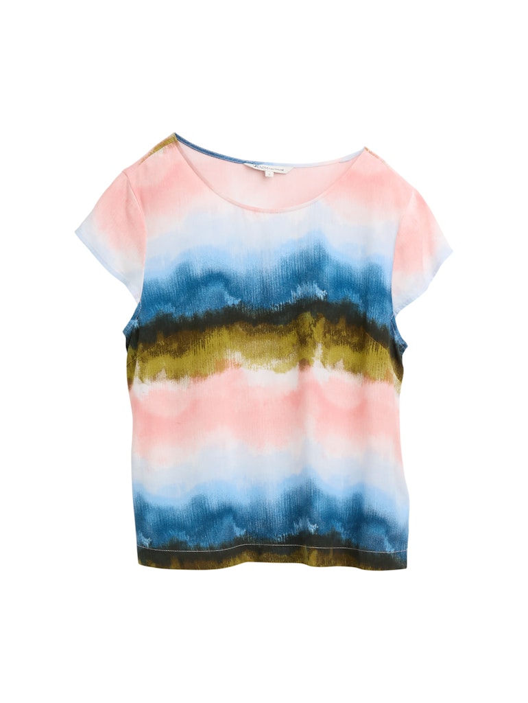 Tom Tailor denim Damen Blusen Watercolor Prin