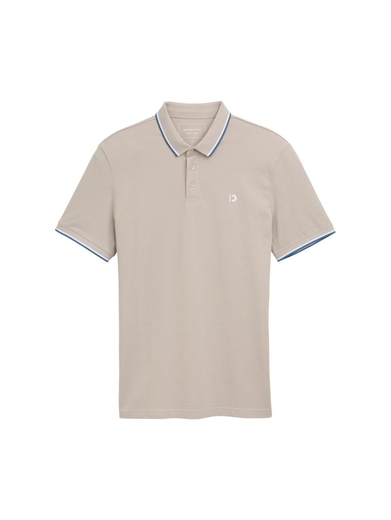 Tom Tailor denim Herren Polo-Shirts Light Dove Grey