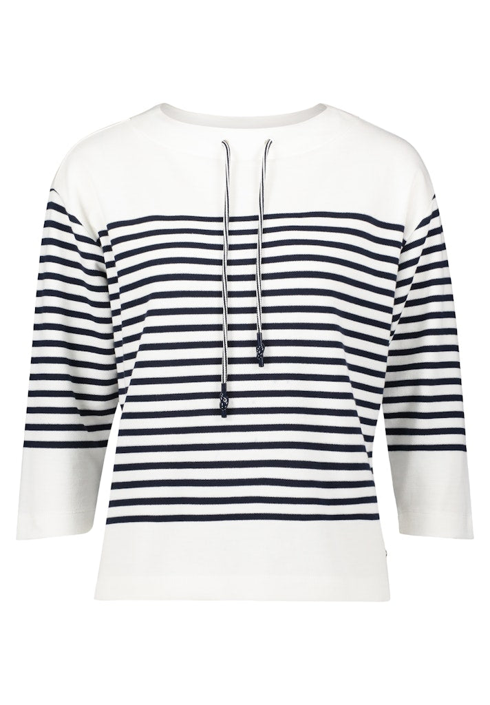 Betty & Co Damen Sweatshirts Cream/Dark Blue