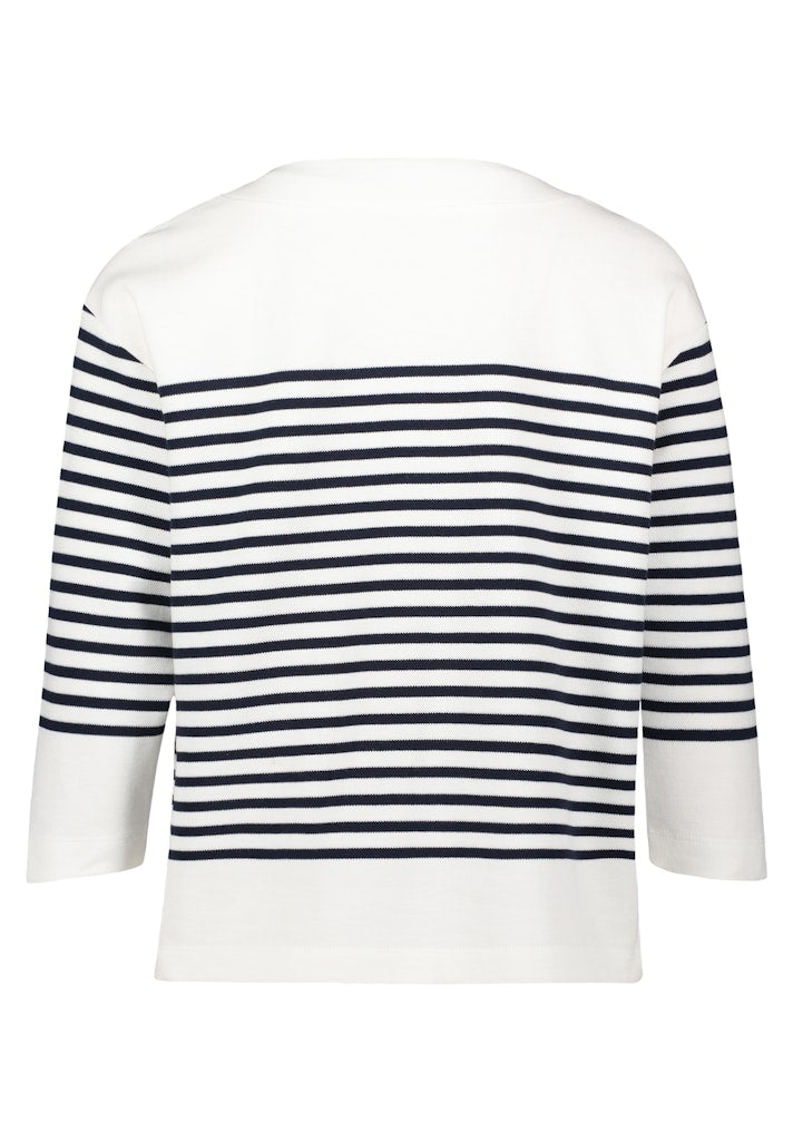 Betty & Co Damen Sweatshirts Cream/Dark Blue