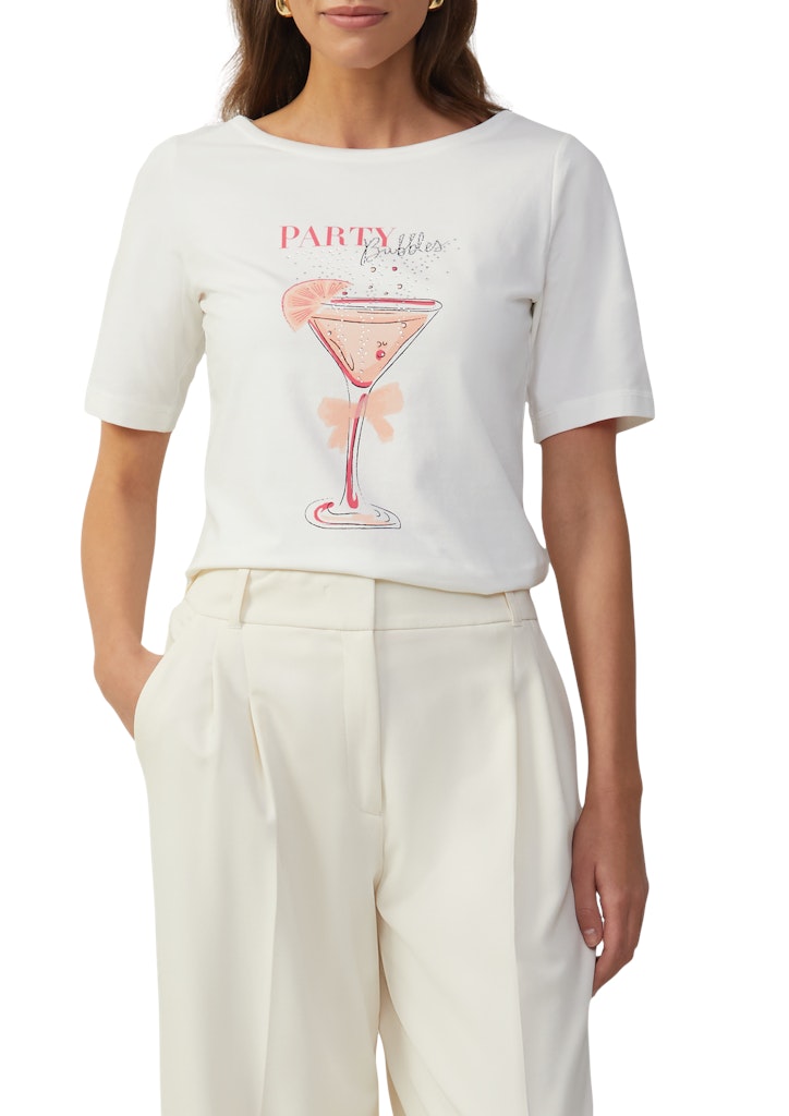 S. Oliver black Damen T-Shirts White