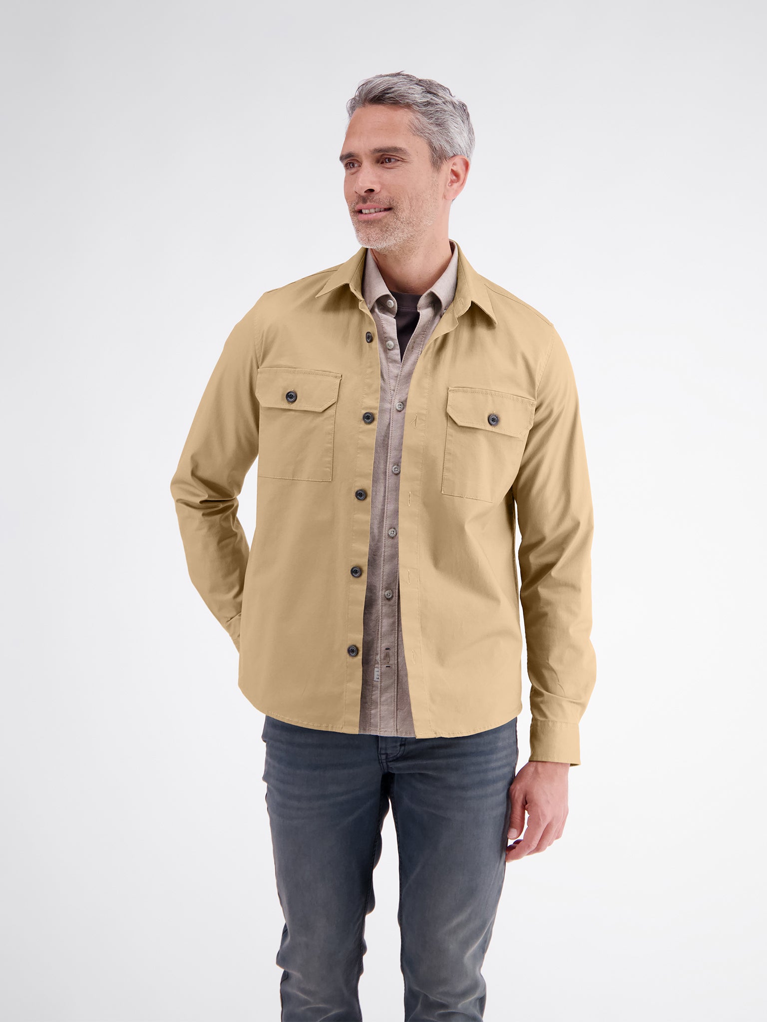Lerros Herren Hemden Tan Beige