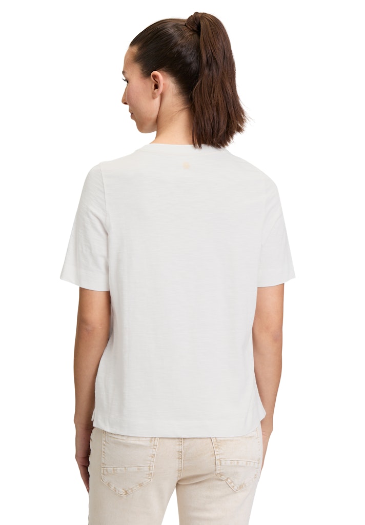 Cartoon Damen T-Shirts Patch Cream/Pin