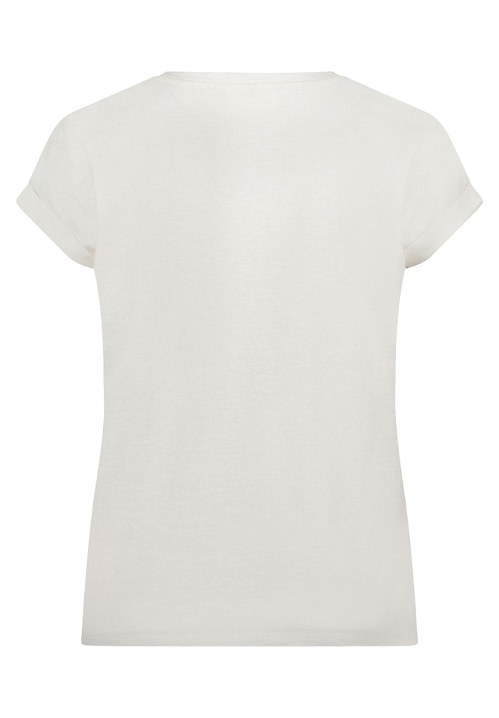 Cartoon Damen T-Shirts Patch Cream/Gol