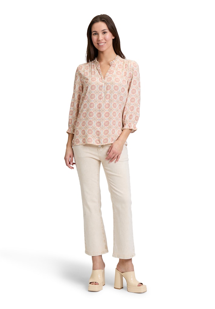 Cartoon Damen Blusen Cream/Rosé