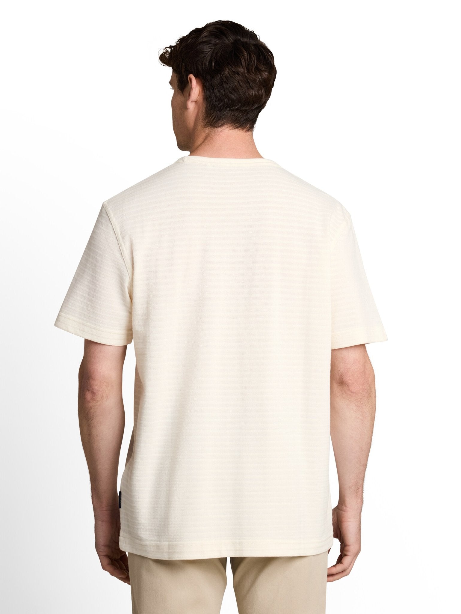 Tom Tailor Herren T-Shirts kurz Gardenia White