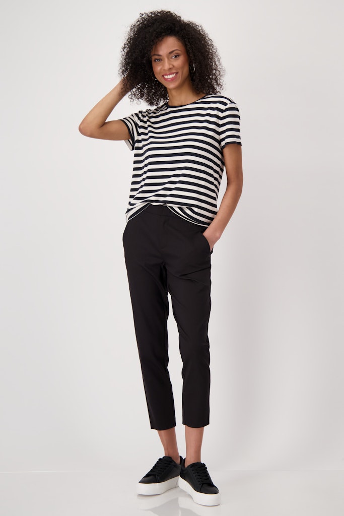 Monari Damen T-Shirts  Schwarz Rin
