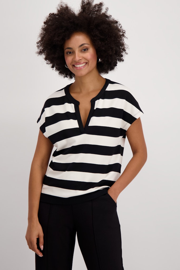 Monari Damen T-Shirts  Schwarz Rin