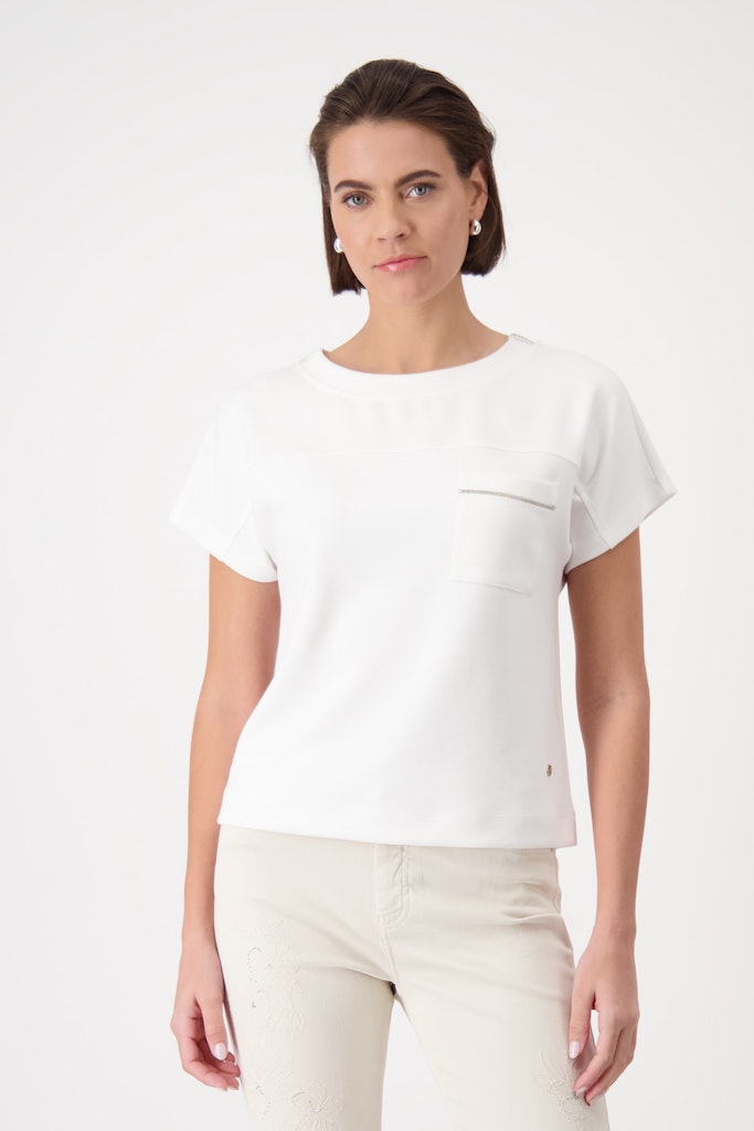 Monari Damen T-Shirts  Cream