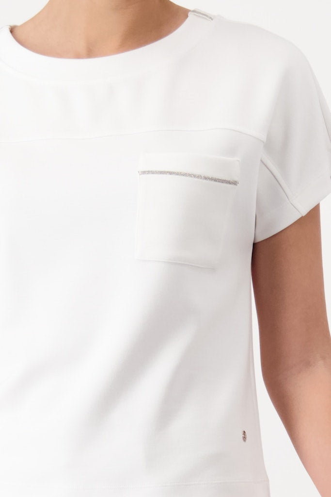 Monari Damen T-Shirts  Cream
