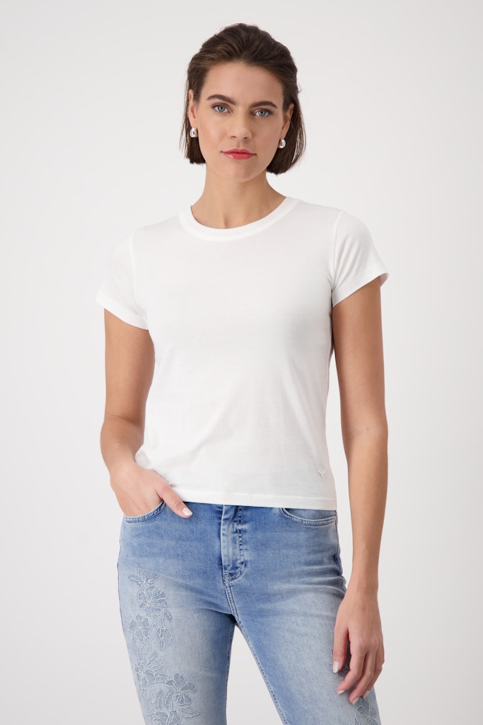 Monari Damen T-Shirts  Cream