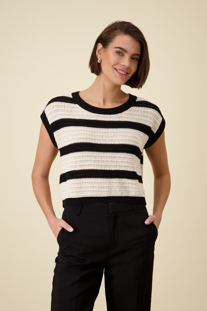 Monari Damen Pullover  Schwarz Rin