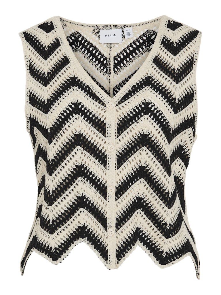 Vila Damen Tops Birch/Black