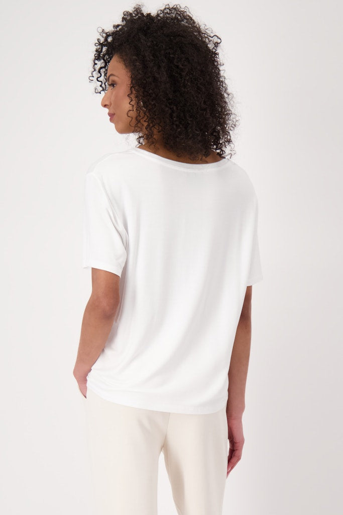 Monari Damen T-Shirts  Cream