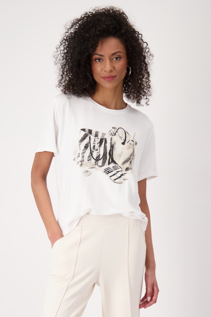 Monari Damen T-Shirts Cream