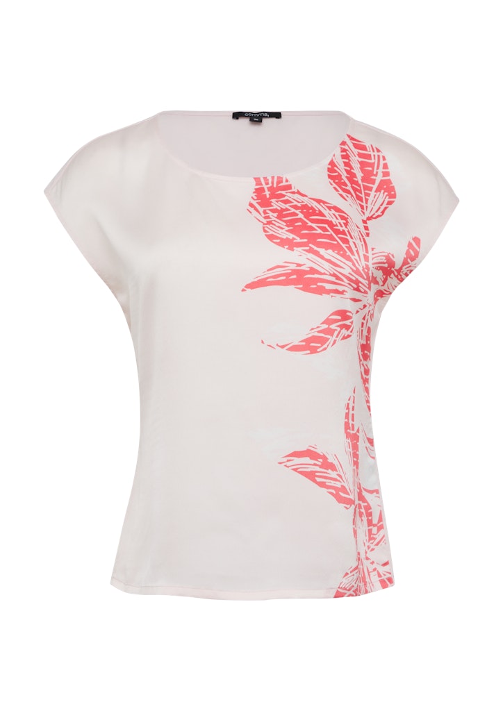 Comma Damen T-Shirts Lilac/Pink