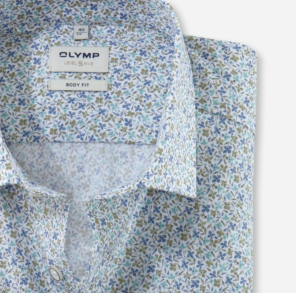 Olymp Herren Hemden lang  Mint
