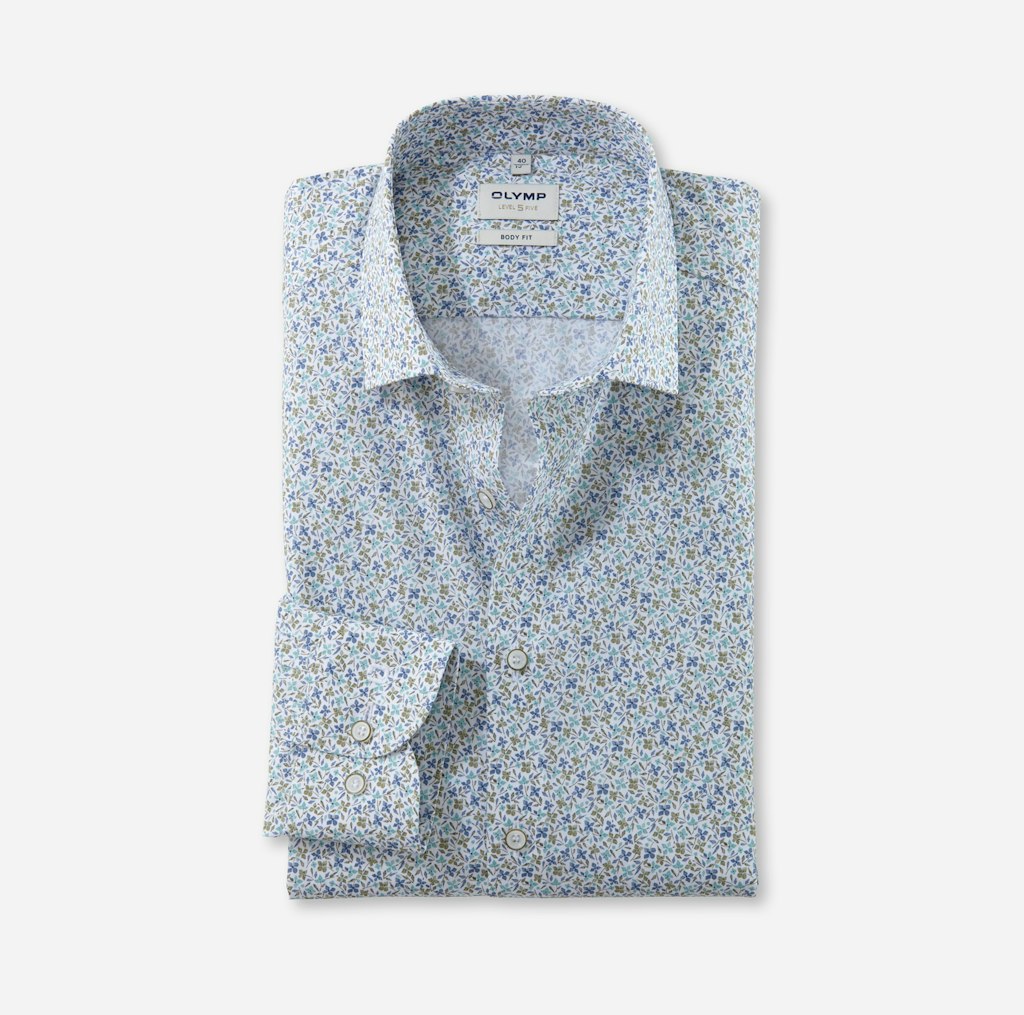 Olymp Herren Hemden lang  Mint