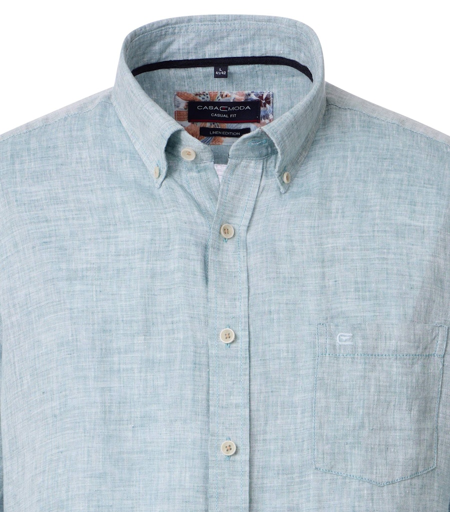 Casa Moda Herren Hemden kurz  Aqua Bis Pe