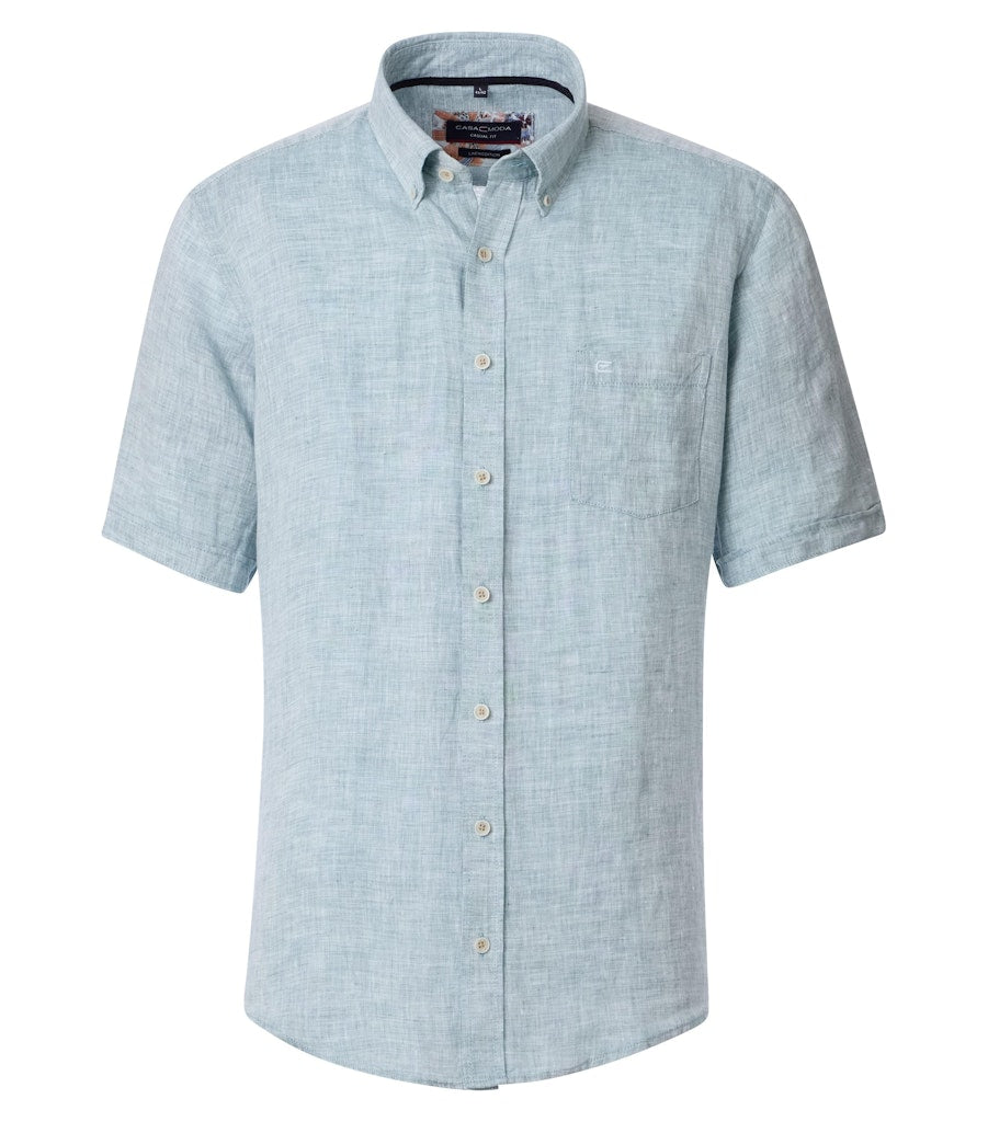 Casa Moda Herren Hemden kurz  Aqua Bis Pe