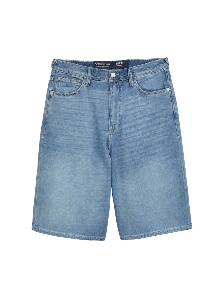 Tom Tailor denim Herren Shorts Light Stone Blu