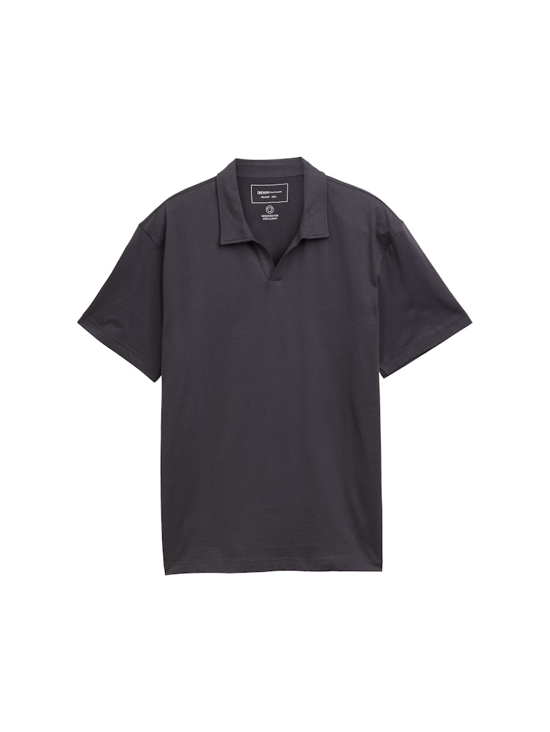 Tom Tailor denim Herren Polo-Shirts Coal Grey