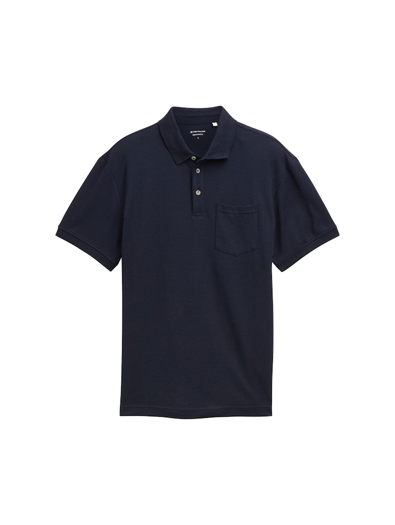Tom Tailor Herren Polo-Shirts Sky Captain Blu