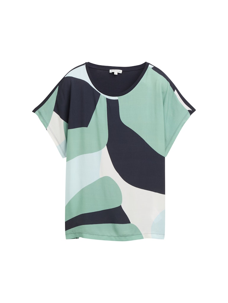 Tom Tailor Damen T-Shirts Faded Green Abs