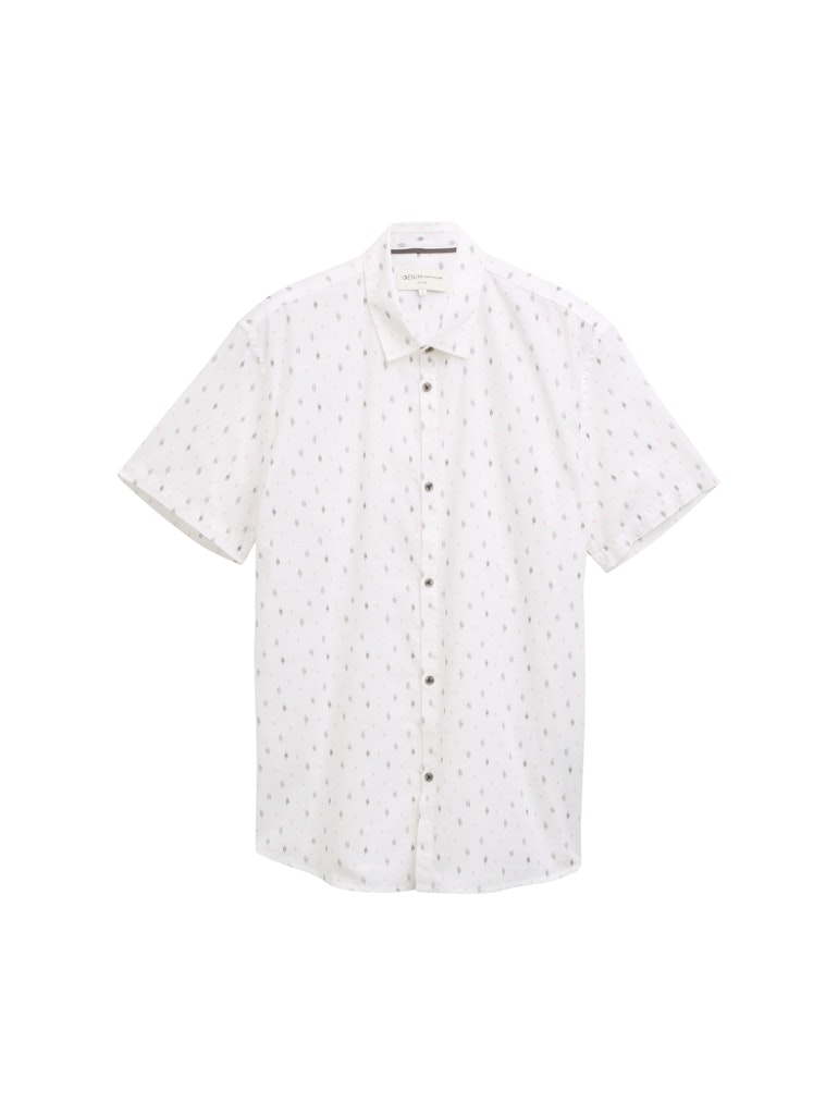 Tom Tailor denim Herren Hemden kurz White Rose Grey