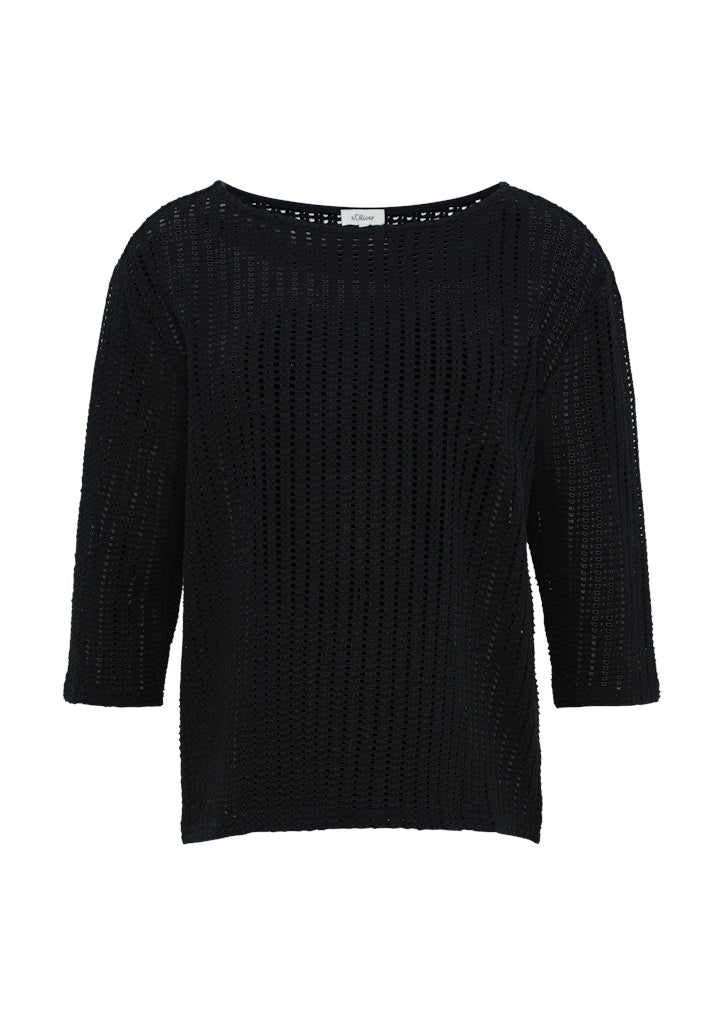 S. Oliver red Damen T-Shirts Grey/Black