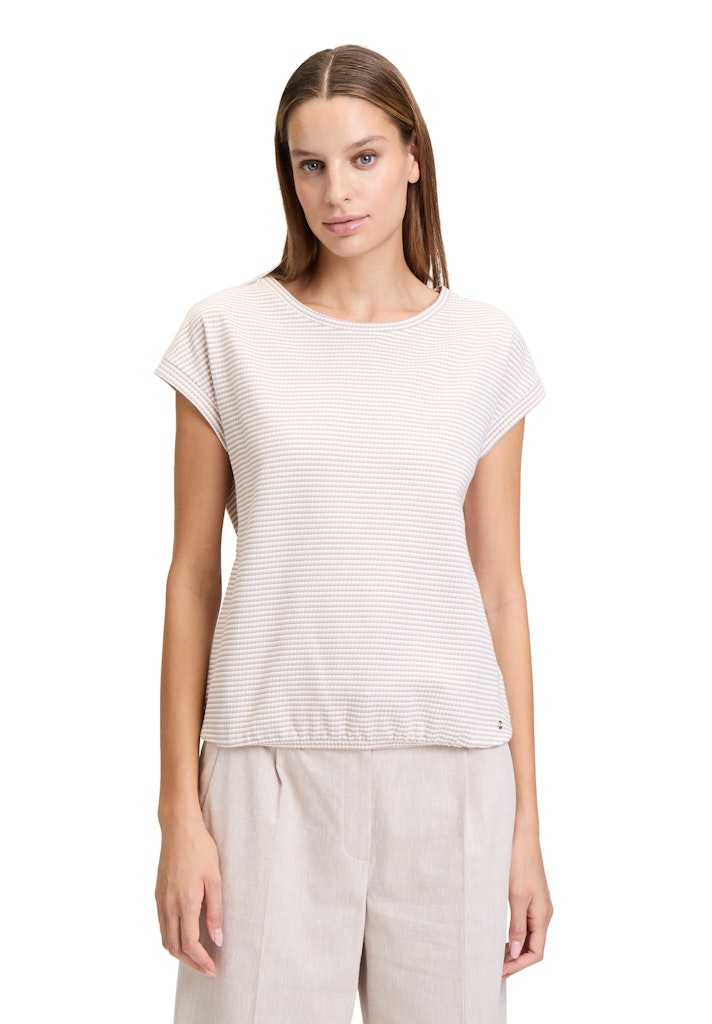 Betty & Co Damen T-Shirts Cream/Taupe