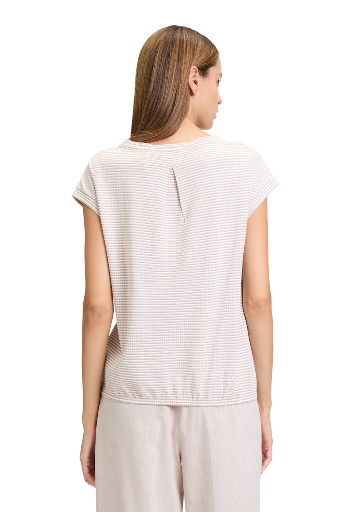 Betty & Co Damen T-Shirts Cream/Taupe