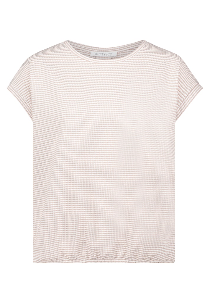 Betty & Co Damen T-Shirts Cream/Taupe